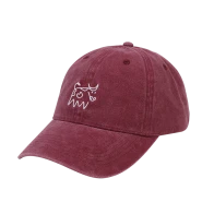 Dad Cap «Cow Scribble», cherry