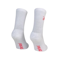 Crew Socks «Flower Scribble», white