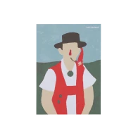 Postcard «Tradition Man Drawing», neutral