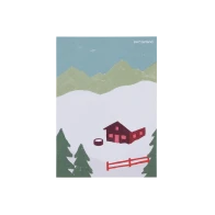 Postcard «Mountain Hut Drawing», neutral