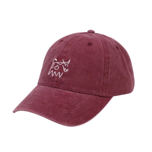Dad Cap «Cow Scribble», cherry