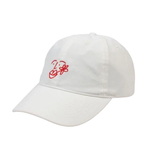 Dad Cap «Flower Scribble», snow