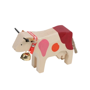 Trauffer Wooden Cow «Switzerland», large