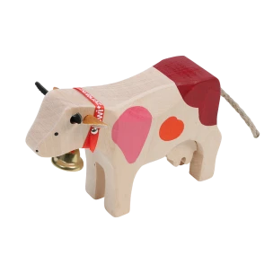 Trauffer Wooden Cow «Switzerland», small