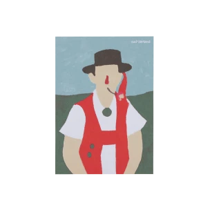 Postcard «Tradition Man Drawing», neutral