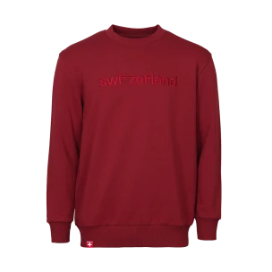 Sweatshirt «Switzerland», cherry
