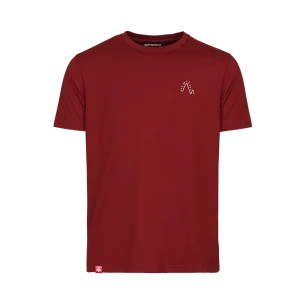 T-Shirt «Mountain Scribble», cherry